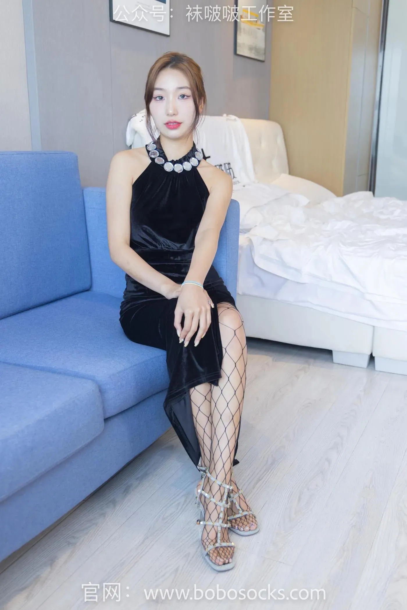 [BoBoSocks袜啵啵]NO.113 果果-高跟鞋、黑色网袜 [141P]插图5